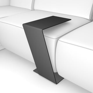 Design Beistelltisch "C-Table" in schwarz