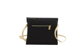 Marila Handtasche von Ulsto in schwarz-gold