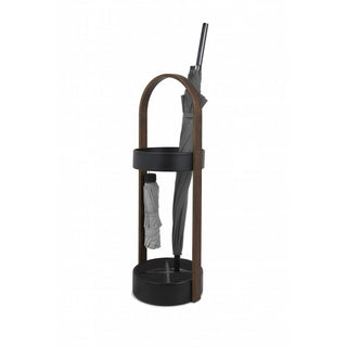 Bellwood Schirmständer von Umbra (Schwarz/Walnuss)