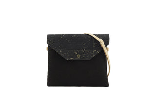 Marila Handtasche von Ulsto in schwarz-gold