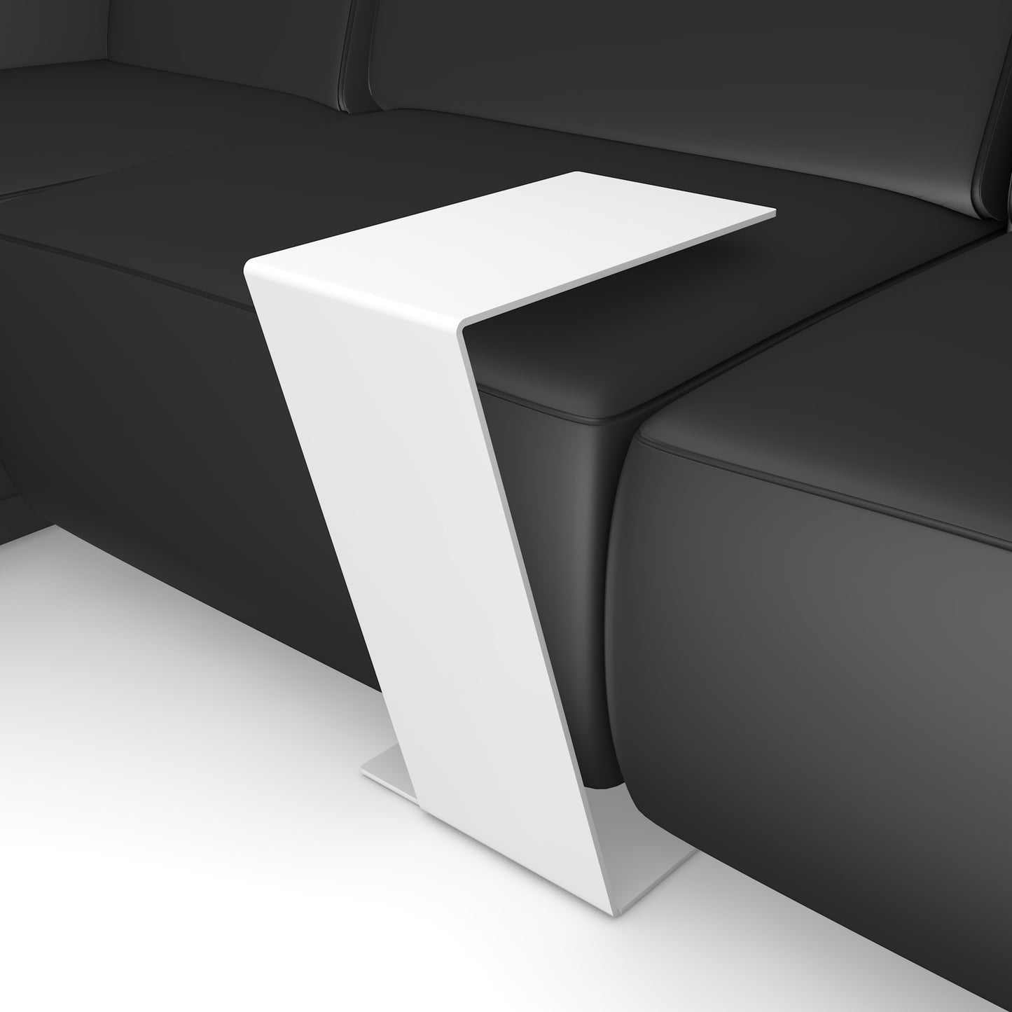 Design Beistelltisch "C-Table" in weiß / 2te-Wahl